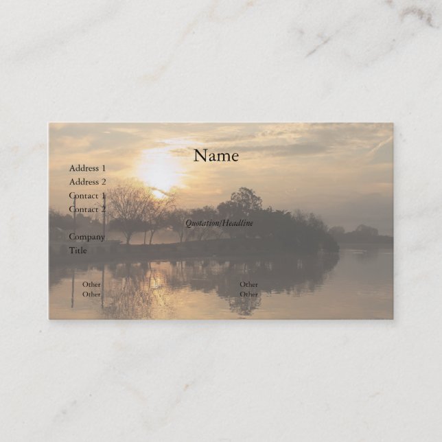 Cartão de visita nevoento do dia 9 (Frente)