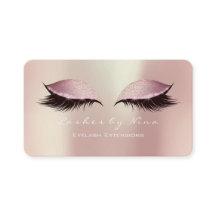 Nina Makeup Eyebrow Lashes Brilhante Lúxo Rosa Ros