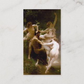 Cartão De Visita Ninfas e Satyr, William-Adolphe Bouguereau