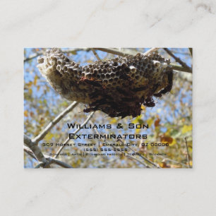 Cartão De Visita Ninho da vespa! Yikes!