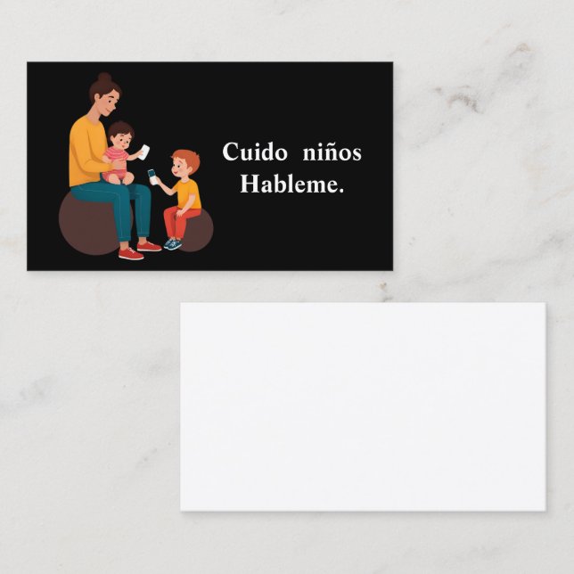 Cartão De Visita Ninos Cuido (Frente/Verso)