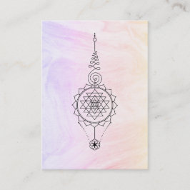 Cartão De Visita *~* Nirvana Pastel Ombre Marble Reiki