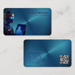 Cartão De Visita NLP do Engenheiro AI Conversacional do Desenvolved