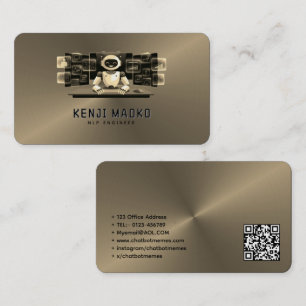 Cartão De Visita NLP do Engenheiro AI Conversacional do Desenvolved