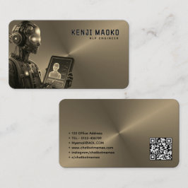 Cartão De Visita NLP do Engenheiro AI Conversacional do Desenvolved