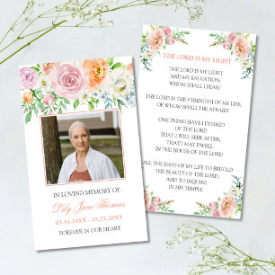 Cartão De Visita No Adoro o funeral Elegante Peach Rosa