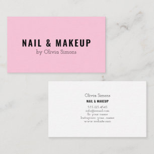 Cartão de visita no estilo do minimalismo