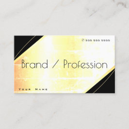 Cartão De Visita Nobre de Efeito Dourado Destruído Luminoso