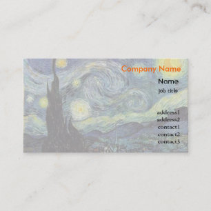 Cartão De Visita Noite Estrelada, Vincent van Gogh