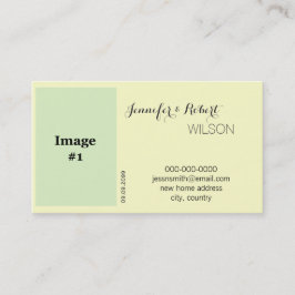 Cartão De Visita noiva de flor de rosa amarela de férias, nobre nov