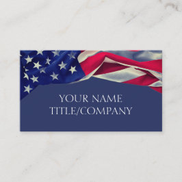 Cartão De Visita Nome da Companhia de Sinalizador Americana