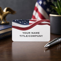 Nome da Empresa da Bandeira Ondulante Americana