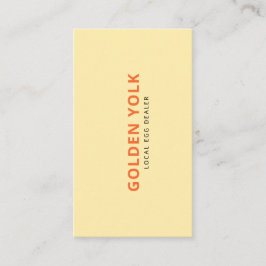 Cartão De Visita Nome da Empresa do Revendedor de Ovos Personalizad