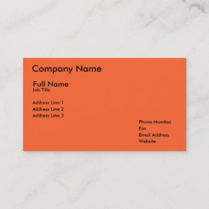Cartão De Visita Nome da empresa, nome completo, posição, endere