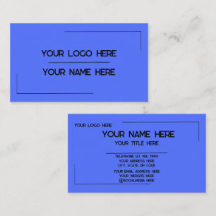 Cartão De Visita Nome de Logo Personalizado Minimalista Moderno Pro