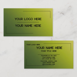 Cartão De Visita Nome de Logo Personalizado Minimalista Moderno Pro