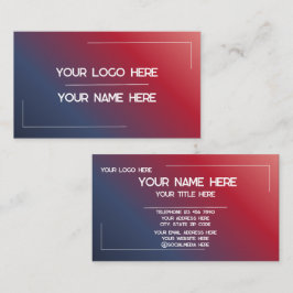 Cartão De Visita Nome de Logotipo Personalizado Minimalista Moderno