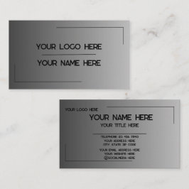 Cartão De Visita Nome de Logotipo Personalizado Minimalista Moderno