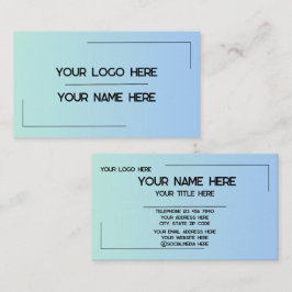 Cartão De Visita Nome de Logotipo Personalizado Minimalista Moderno
