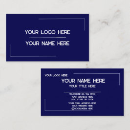 Cartão De Visita Nome de Logotipo Personalizado Minimalista Moderno