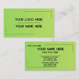 Cartão De Visita Nome de Logotipo Personalizado Minimalista Moderno