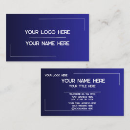 Cartão De Visita Nome de Logotipo Personalizado Minimalista Moderno