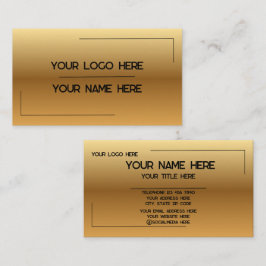 Cartão De Visita Nome de Logotipo Personalizado Minimalista Moderno