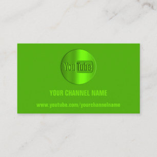 CARTÃO DE VISITA NOME DO CANAL SEU LOGOTIPO DO TUBO CÓDIGO QR LEMO