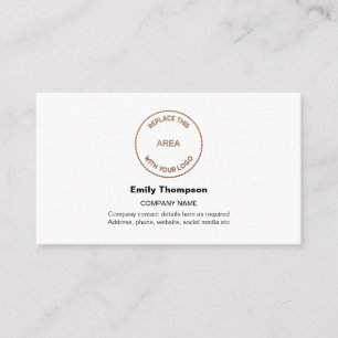 Cartão De Visita Nome do logotipo da sua empresa Nome do contato Br