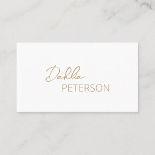 Cartão De Visita Nome Elegante Simples Moderno