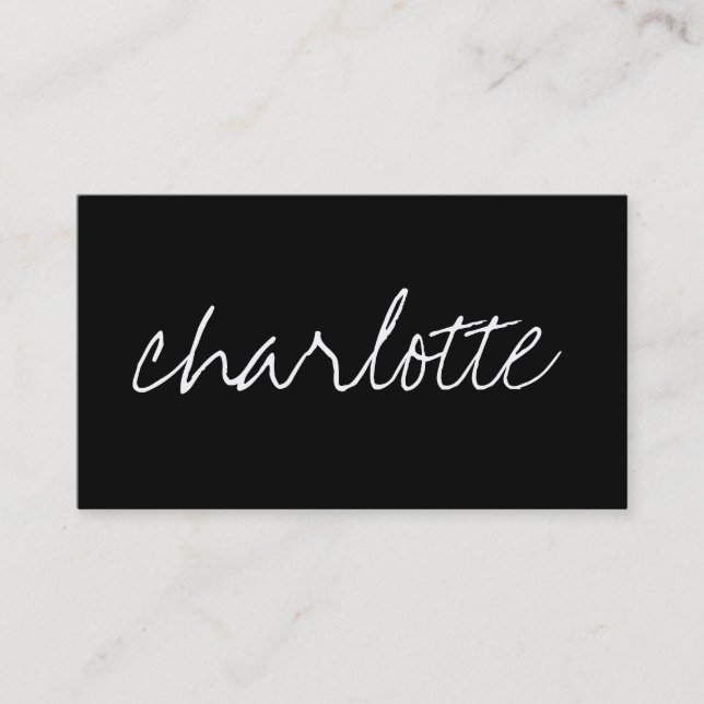 Cartão De Visita Nome feito sob encomenda (Frente)