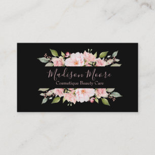 Cartão De Visita Nome floral bonito/negócio dos rosas inscreido