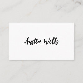 Cartão De Visita Nome Ocupado do Marcador de Script de Assinatura B