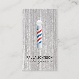 Cartão De Visita Nomeação de Pólo do barbeiro