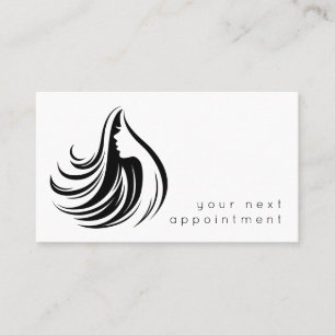 Cartão De Visita Nomeação do logotipo da Stylist do Salon Hair El