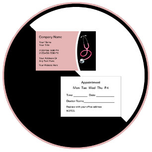 Cartão De Visita Nomeação do Médico de Saúde das Mulheres