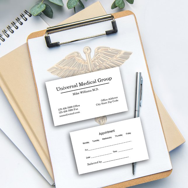 Cartão De Visita Nomeação Médica Médica (Criador carregado)