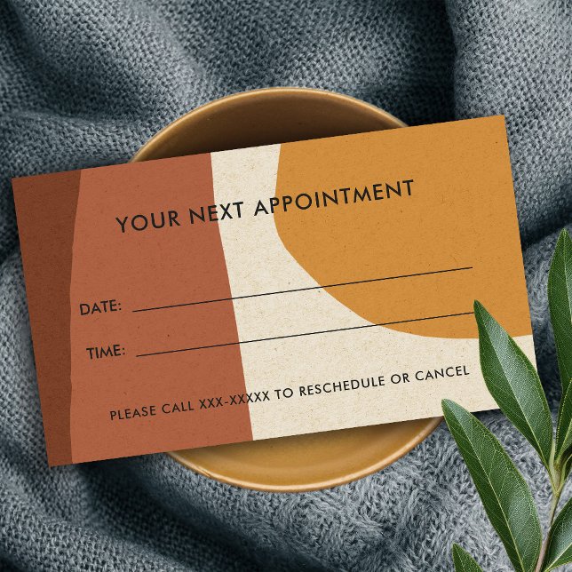 CARTÃO DE VISITA NOMEAÇÃO MODERNA MODERNA KRAFT ABSTRATO ART RUST A (Criador carregado)