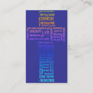 Cartão De Visita Nomes da cruz de Jesus