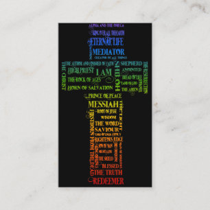 Cartão De Visita Nomes da cruz de Jesus