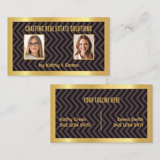 Cartão De Visita Nomes Imobiliários 2 (Frente/Verso)