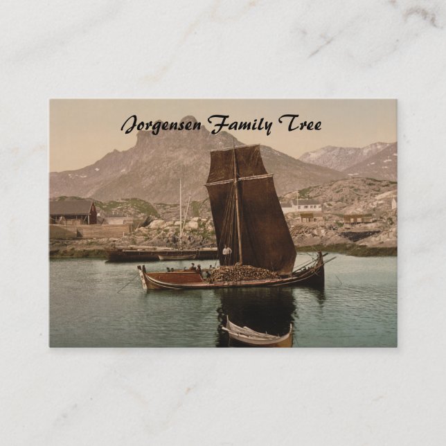 Cartão De Visita Nordlandsbaad, Nordland, Noruega (Frente)