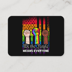 Cartão De Visita Nós, as Pessoas, significa que todos os Estados Un