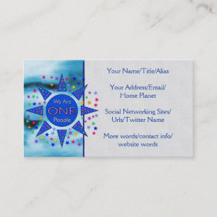 Cartão De Visita Nós somos as pessoas uma