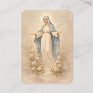 Cartão De Visita Nossa Senhora da Graça Rosa Memorial Recordação d