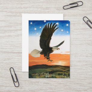 Cartão De Visita Nosso emblema por Newell Convers Wyeth