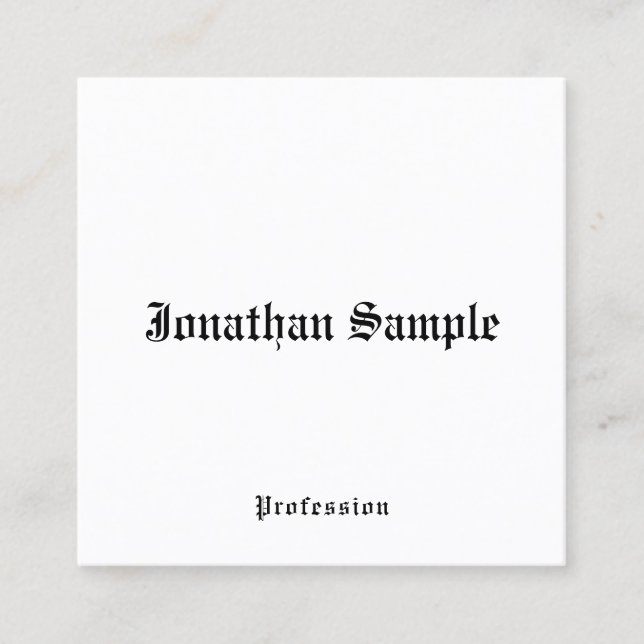 Cartão de visita Nostalgic Classic Look Old Style (Frente)