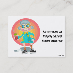 Cartão De Visita Nota de Estacionamento Engraçado