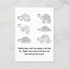 Cartão De Visita Nota de Estacionamento Engraçado