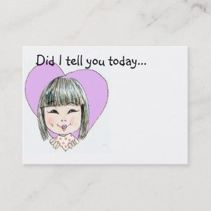 Cartão De Visita Nota do amor da lancheira - personalizada